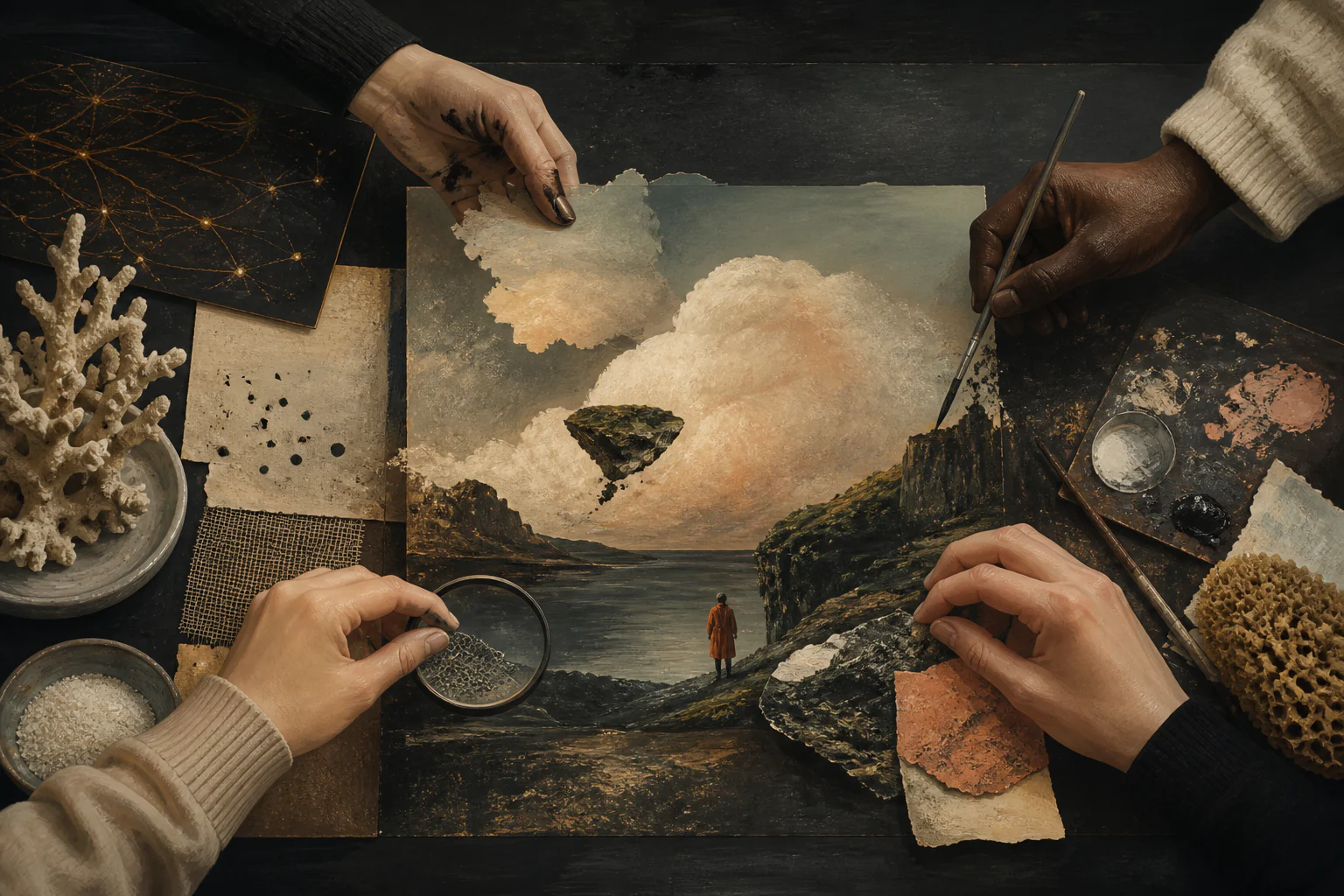 Who authors the image in the age of generative AI — a unique editorial AI illustration visualizing the article's subject.