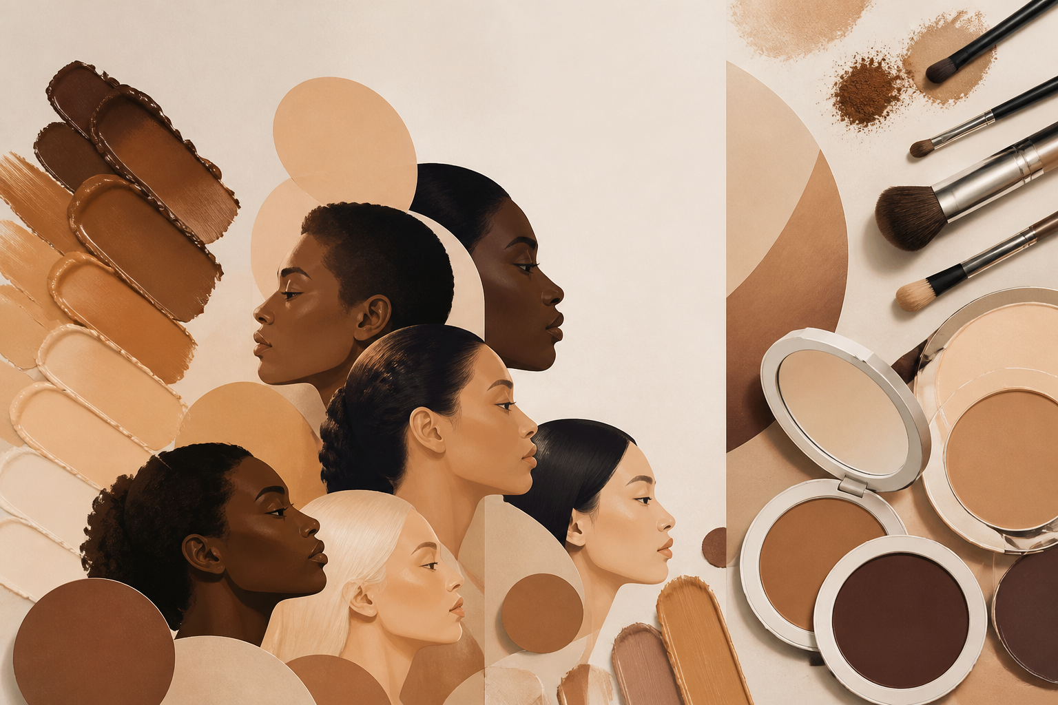 Fenty Beauty Launch: Inclusivity as a Production System — an original editorial AI illustration about the article's production mechanism.