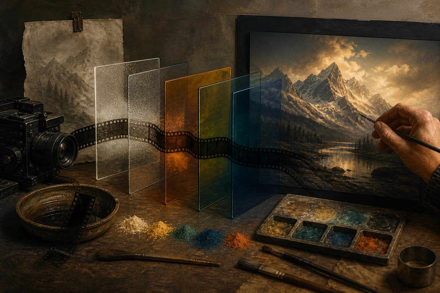 Color Grading — Color as an Authorial Decision — a unique editorial AI illustration visualizing the article's subject.
