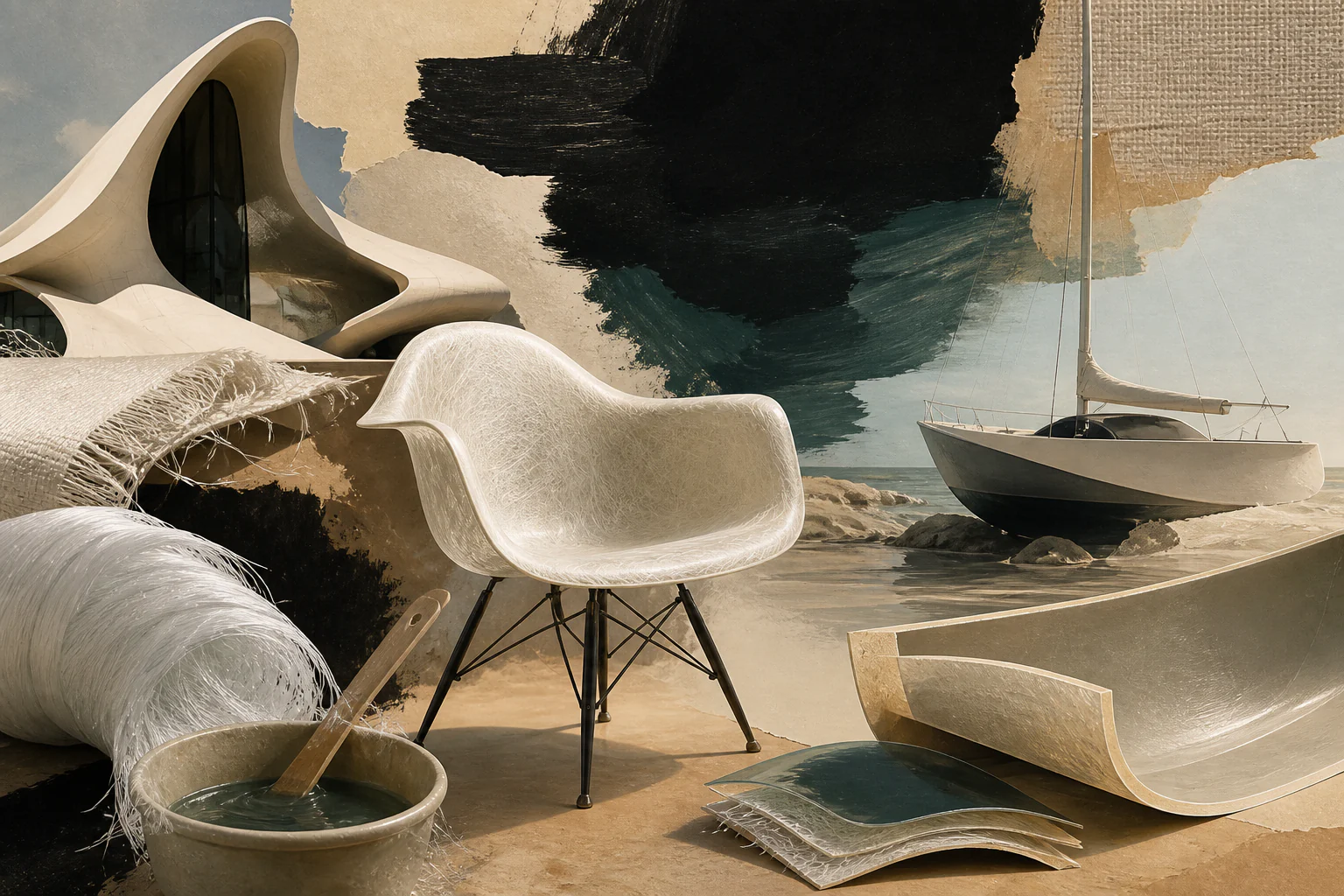 Fibreglass composite — a unique editorial AI illustration visualizing the article's subject.