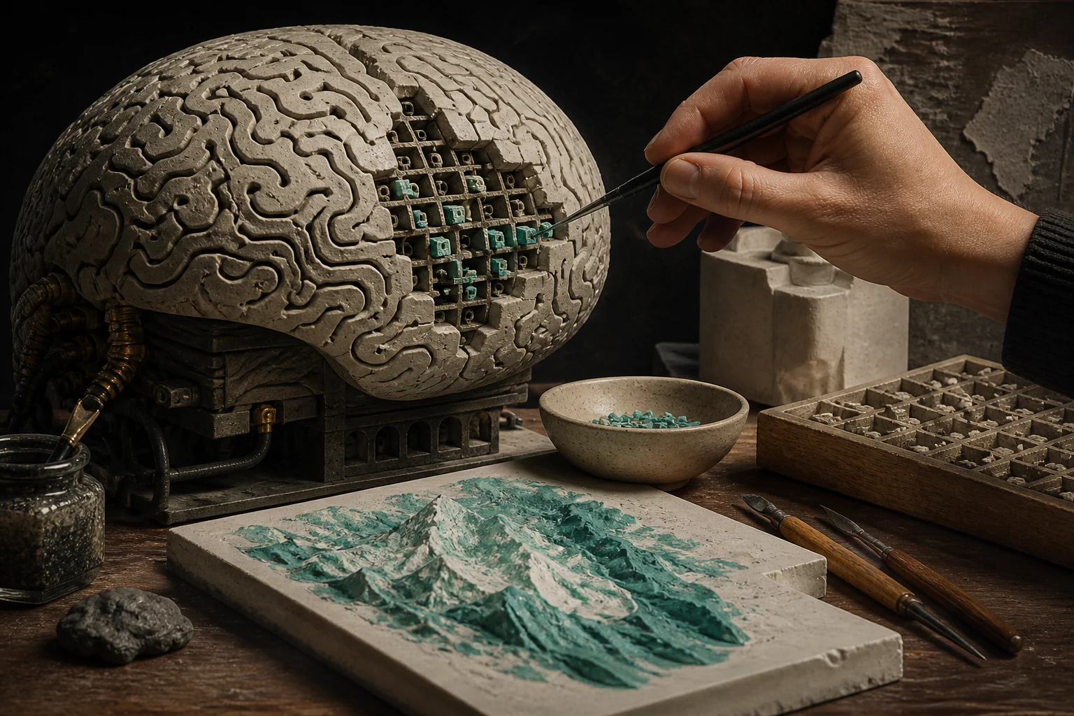 LoRA and model adaptation — a unique editorial AI illustration visualizing the article's subject.