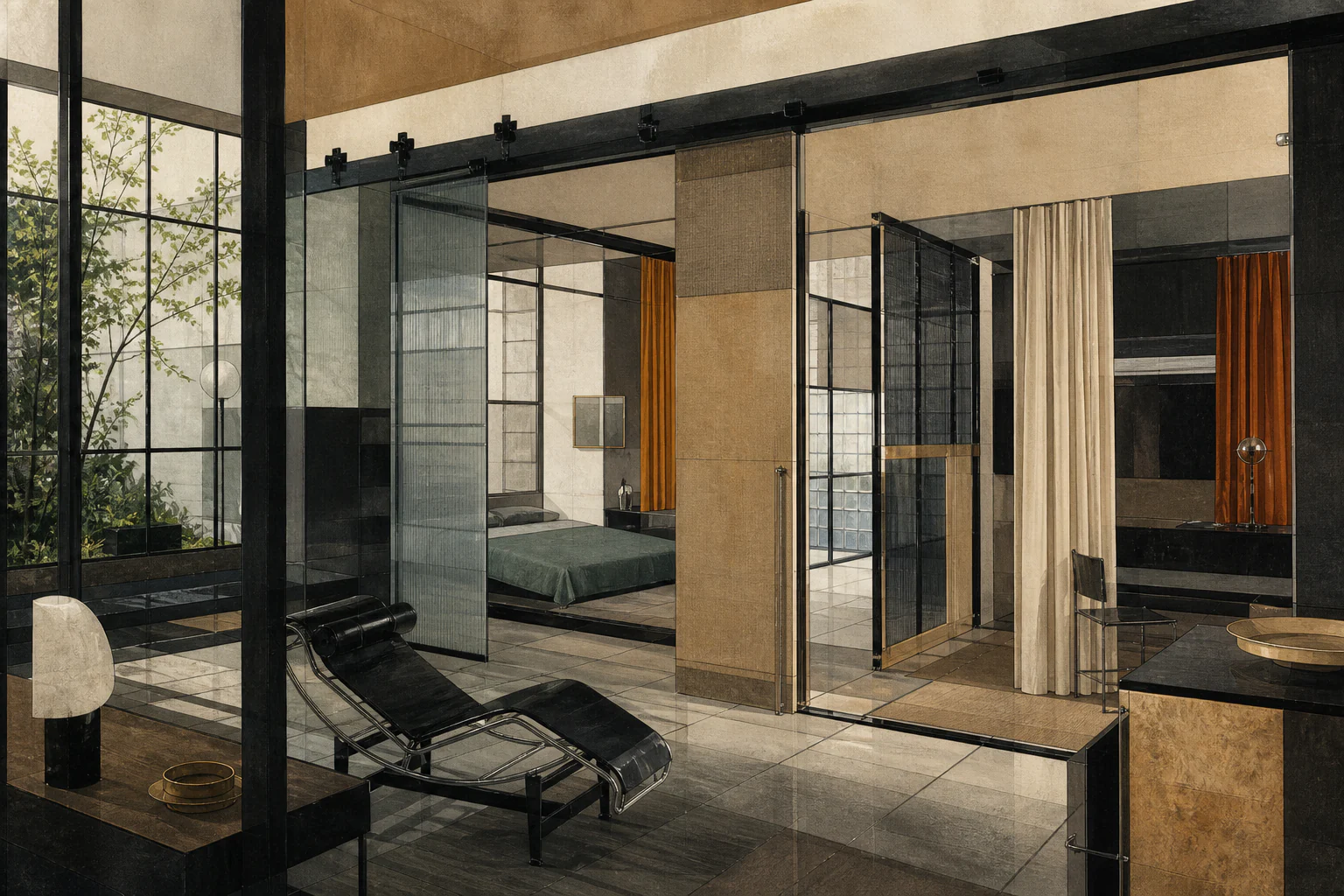 Maison de Verre — a unique editorial AI illustration visualizing the article's subject.