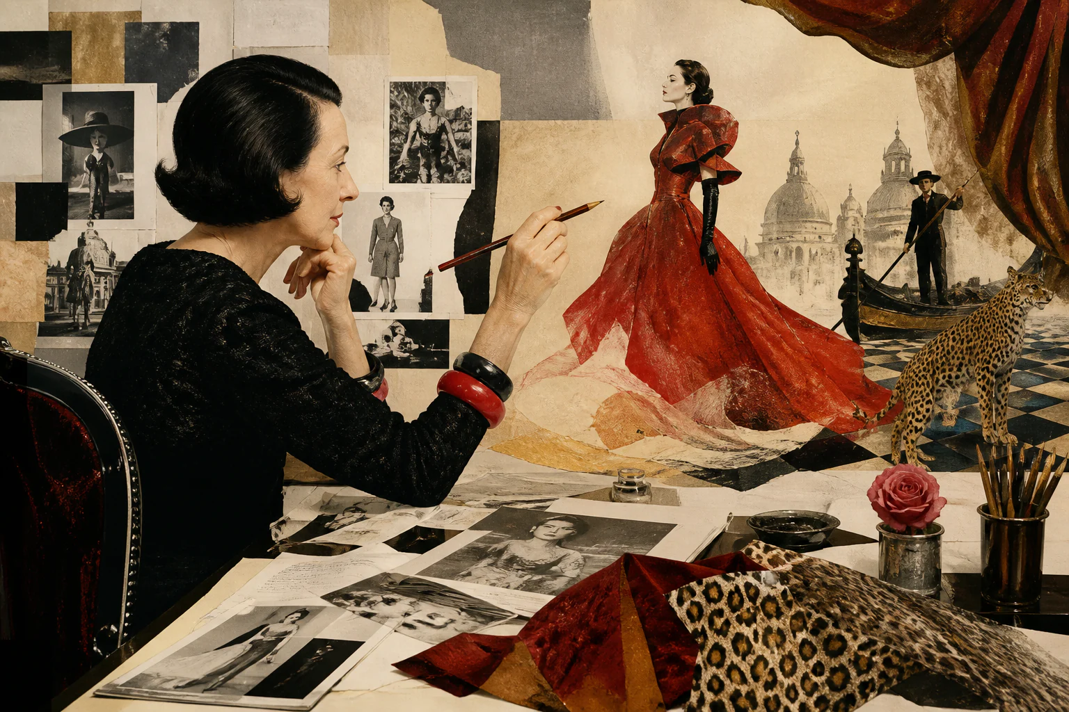 Diana Vreeland — a unique editorial AI illustration visualizing the article's subject.
