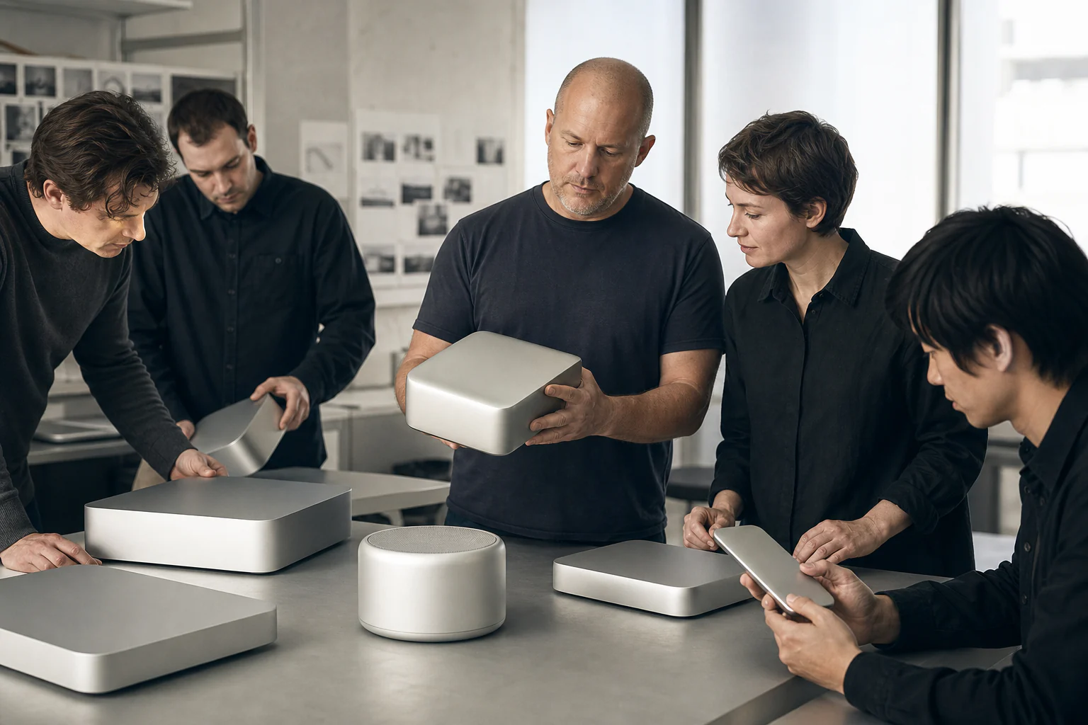 Jony Ive — a unique editorial AI illustration visualizing the article's subject.
