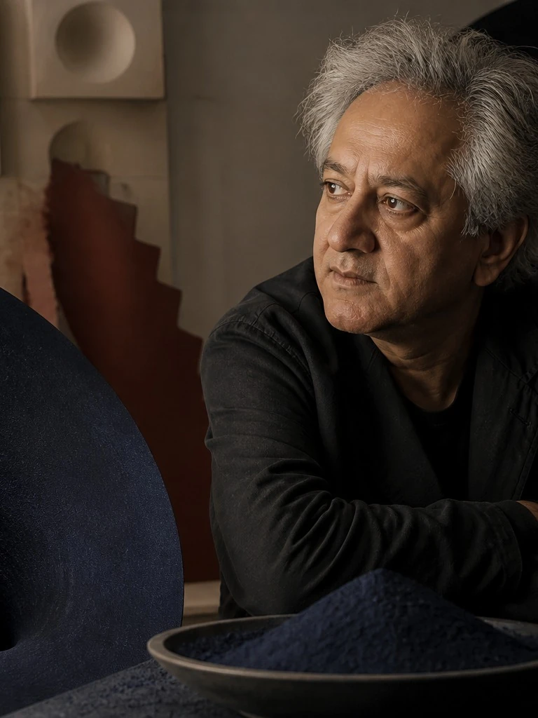 Portrait of Anish Kapoor, AI reconstruction