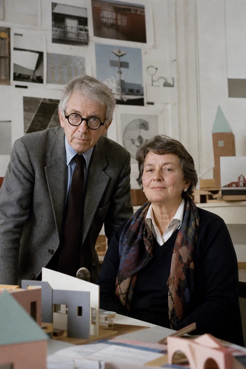 AI editorial portrait of venturi scott brown