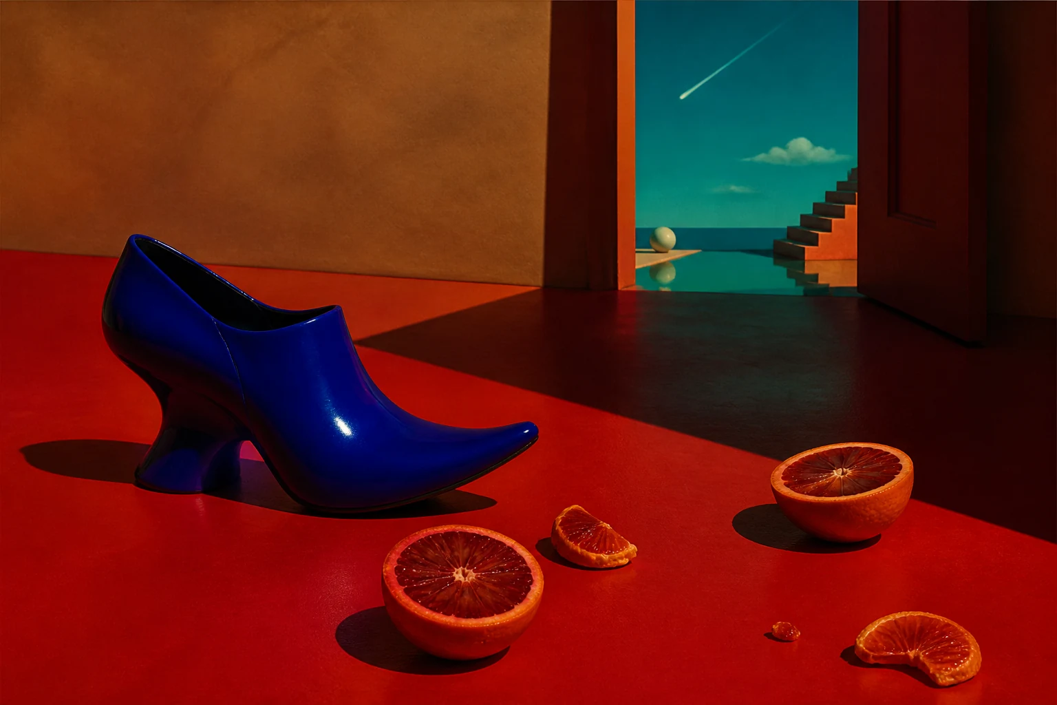 Editorial visualization of Guy Bourdin's method